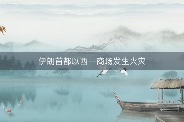 伊朗首都以西一商场发生火灾