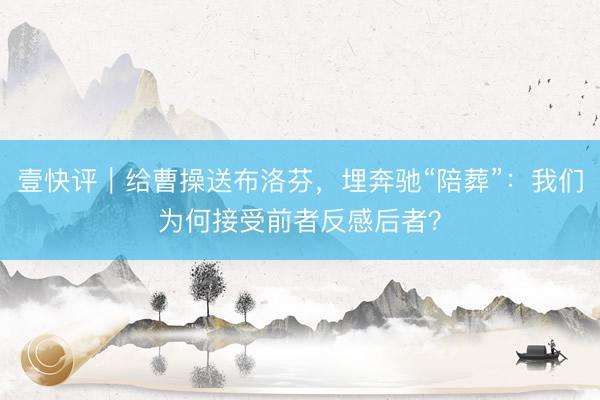 壹快评｜给曹操送布洛芬，埋奔驰“陪葬”：我们为何接受前者反感后者？